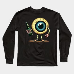 Drinking Eyeball Long Sleeve T-Shirt